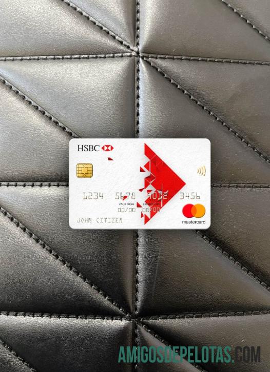 Frente Photolook do Banco HSBC de Cingapura Mastercard exemplo